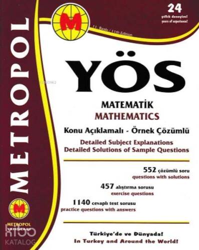 YÖS Matematik Konu Açıklamalı Örnek Çözümlü - 1