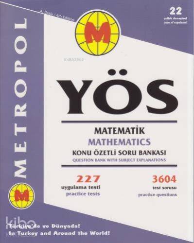 YÖS Matematik Konu Özetli Soru Bankası - 1