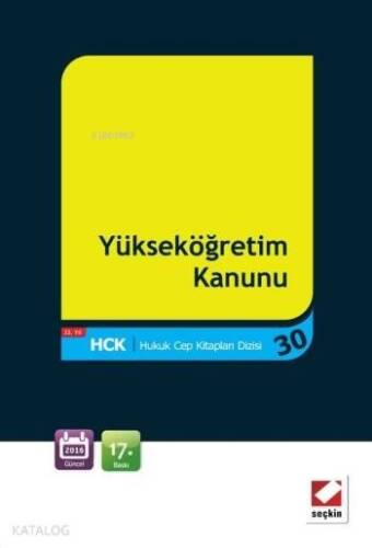 Yükseköğretim Kanunu - 1