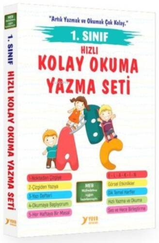 Yuva 1.Sınıf Kolay Okuma Yazma Seti (5 Kitap Takım) - 1