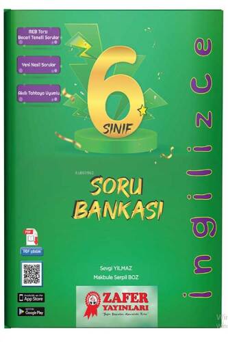 Zafer Yayınları 6. Sınıf İngilizce Soru Bankası - 1