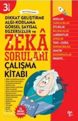 Zeka Soruları 3; Dikkat Geliştirme Algı - Kodlama - Görsel Sayısal Egzersizler - 1