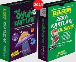 Zekiçocuk Eğitici Kitaplar 3. Sınıf Bilsem Zeka Kartları - 8-9 Yaş Zeka Oyun Kartları - 1