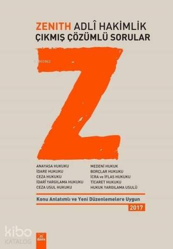 Zenith Adli Hakimlik Çıkmış Çözümlü Sorular - 1